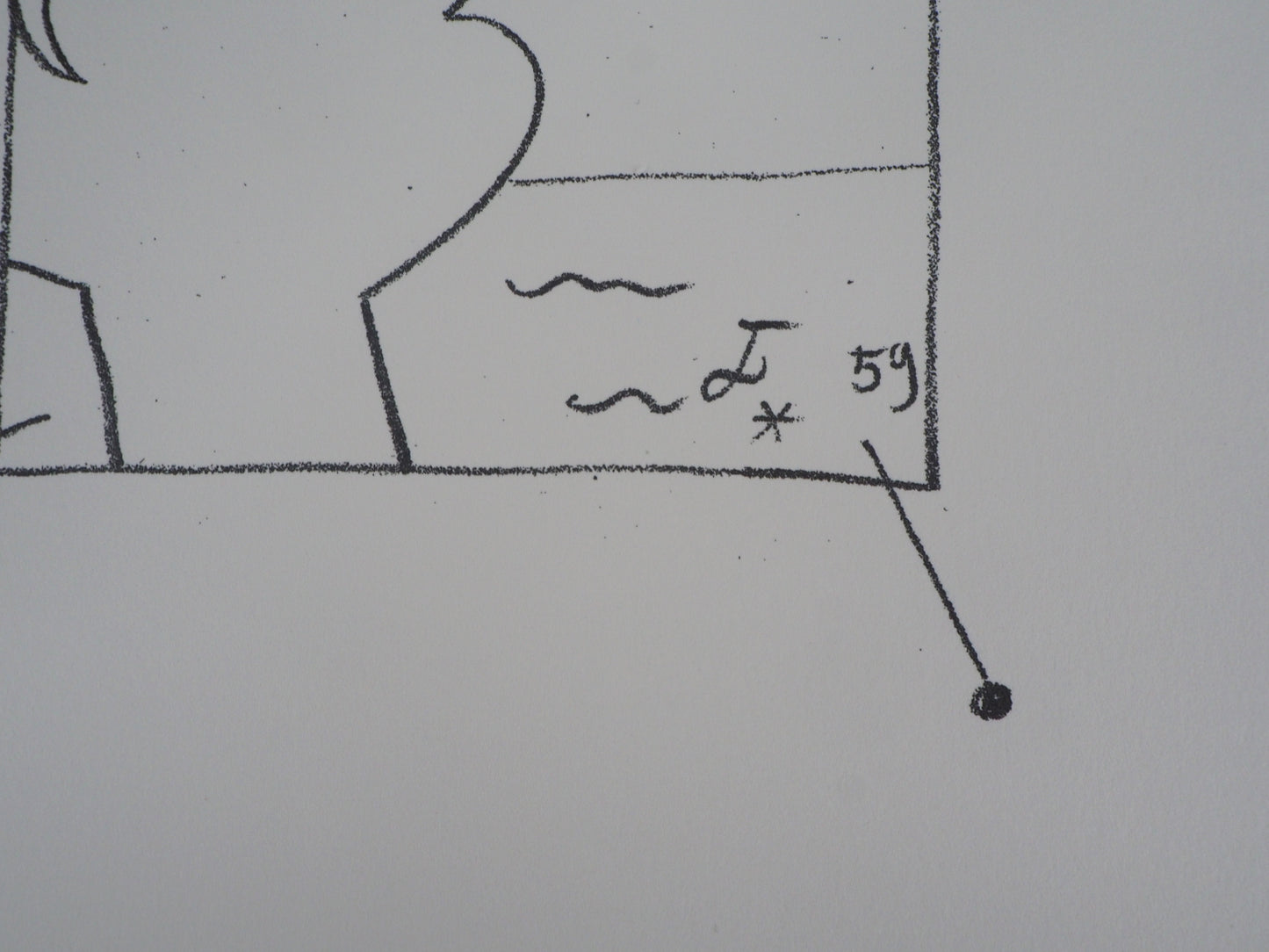 Jean COCTEAU : Homme au soleil - Lithographie signée