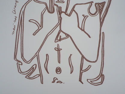 Jean COCTEAU : Le Berger - Lithographie signée