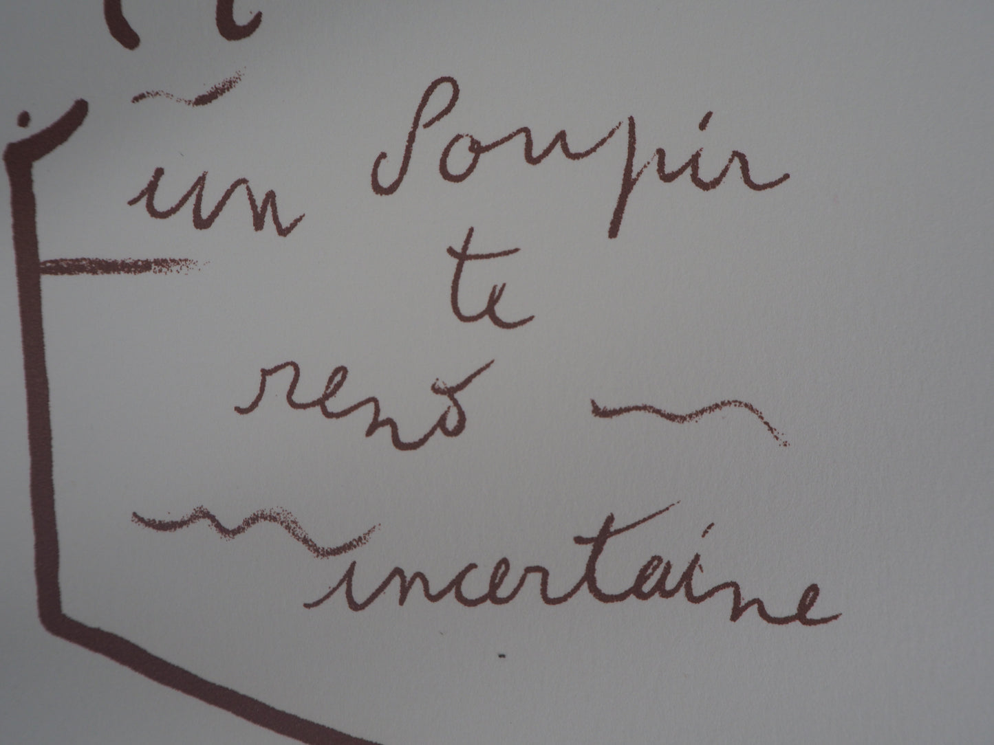 Jean COCTEAU : Portrait de Jeune femme - Lithographie signée
