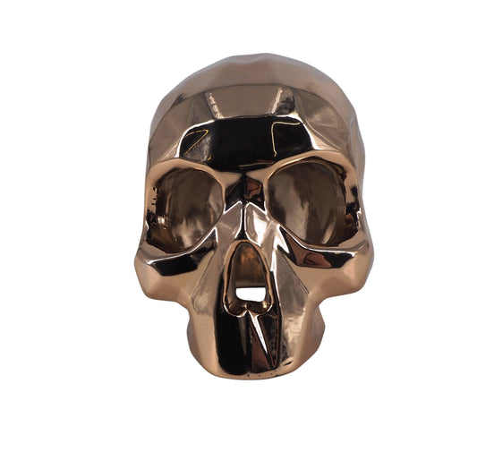 Richard ORLINSKI : Skull (Gold edition) - Sculpture originale