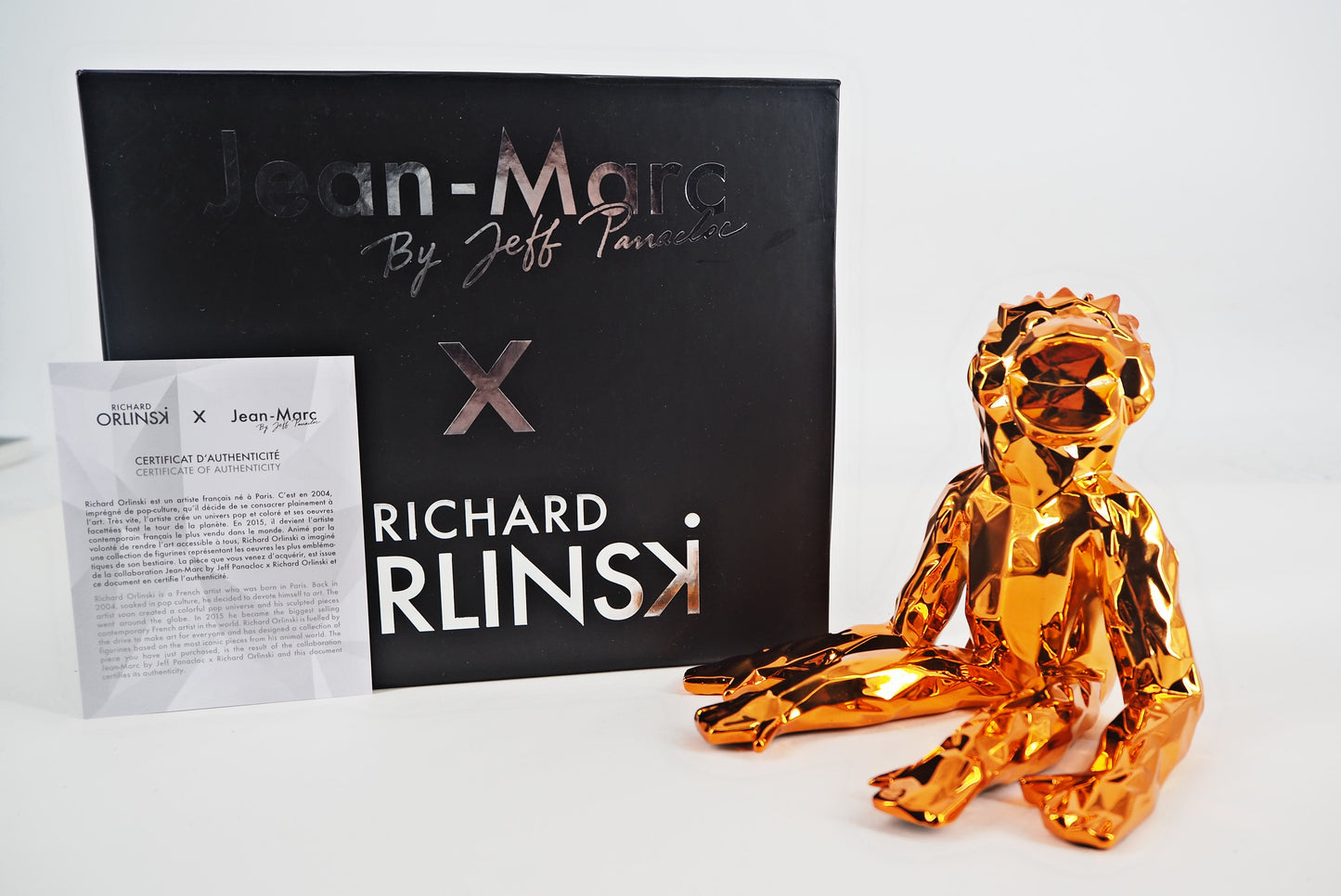 Richard ORLINSKI : Jean-Marc Spirit (Orange edition) - Sculpture originale