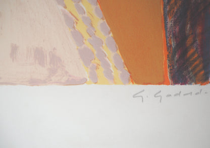 Gabriel GODARD : Nature morte aux coquelicots - Lithographie originale signée