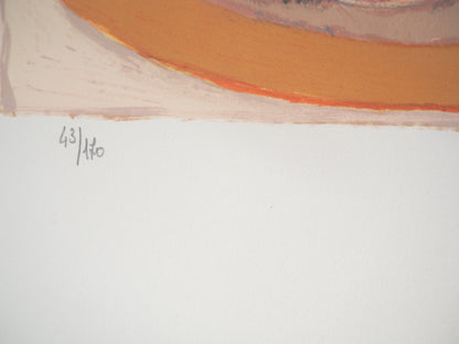 Gabriel GODARD : Nature morte aux coquelicots - Lithographie originale signée