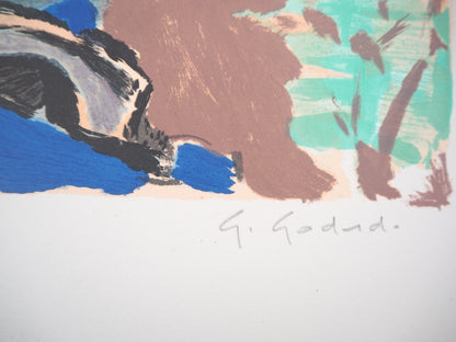 Gabriel GODARD : Rêverie - Lithographie originale signée