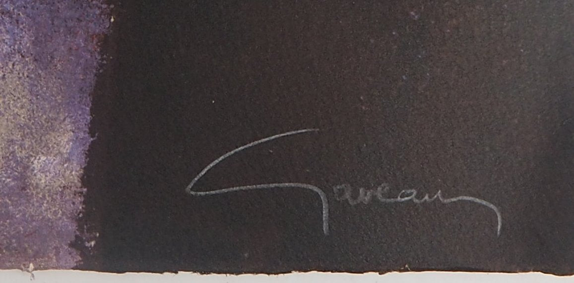 Claude GAVEAU : Nature morte au vase - Lithographie originale signée