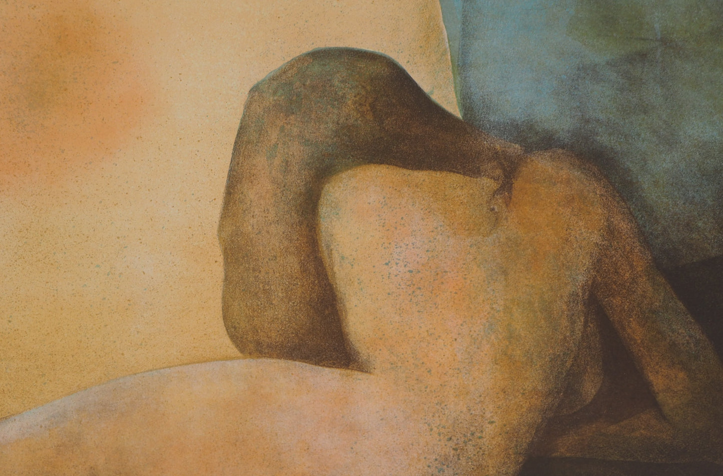 Claude GAVEAU : Nu de dos - Lithographie originale signée