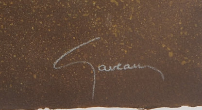 Claude GAVEAU : Nu de dos - Lithographie originale signée