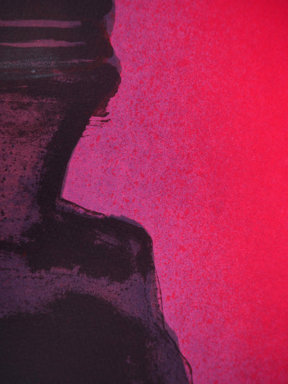 Claude HASTAIRE : Egypte, le Sphinx rose - Lithographie originale signée