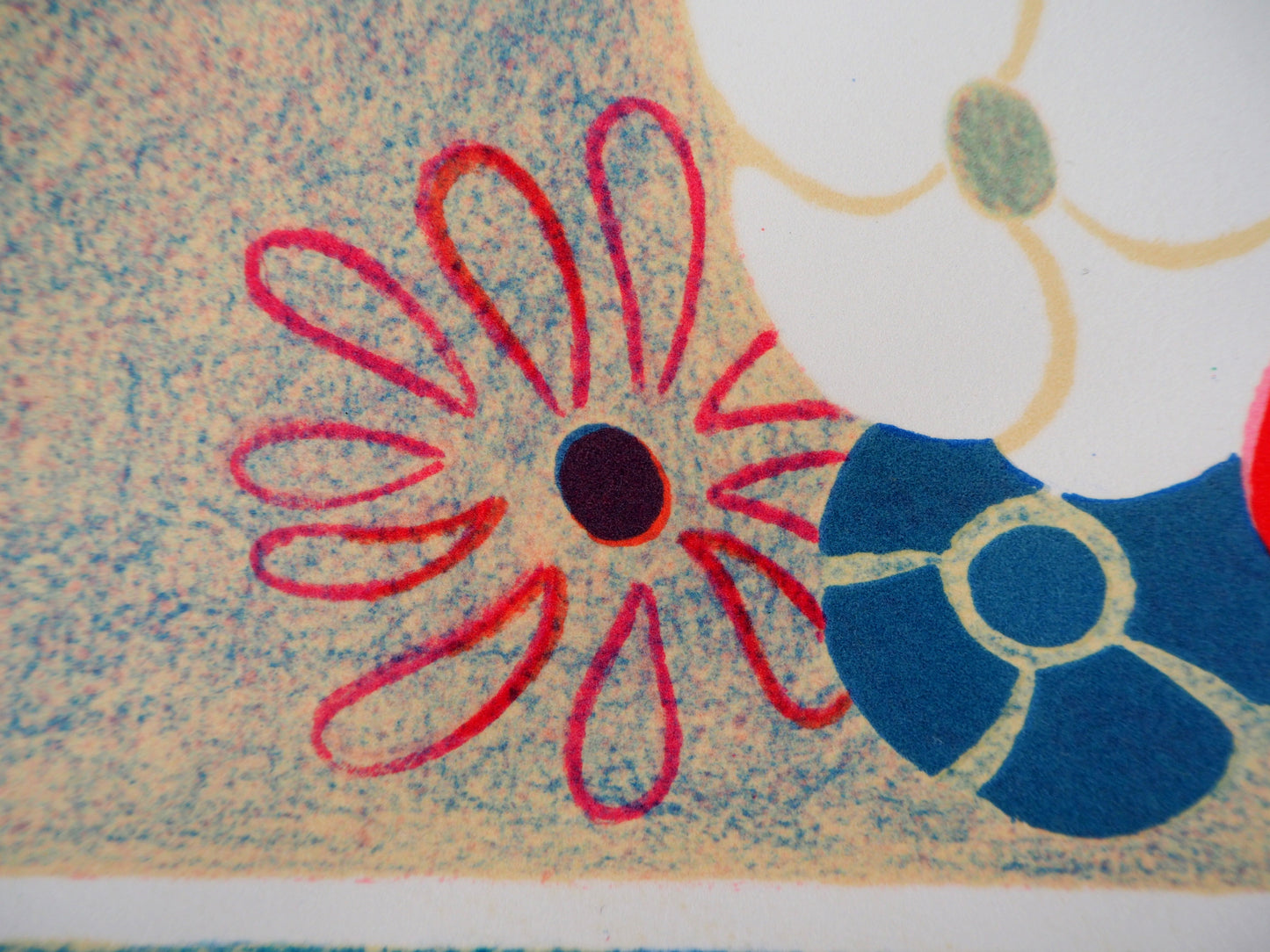 Albert ZAVARO : Le bouquet à la fenêtre - Lithographie originale signée