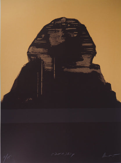 Claude HASTAIRE : Egypte, le Sphinx jaune - Lithographie originale signée 2e état