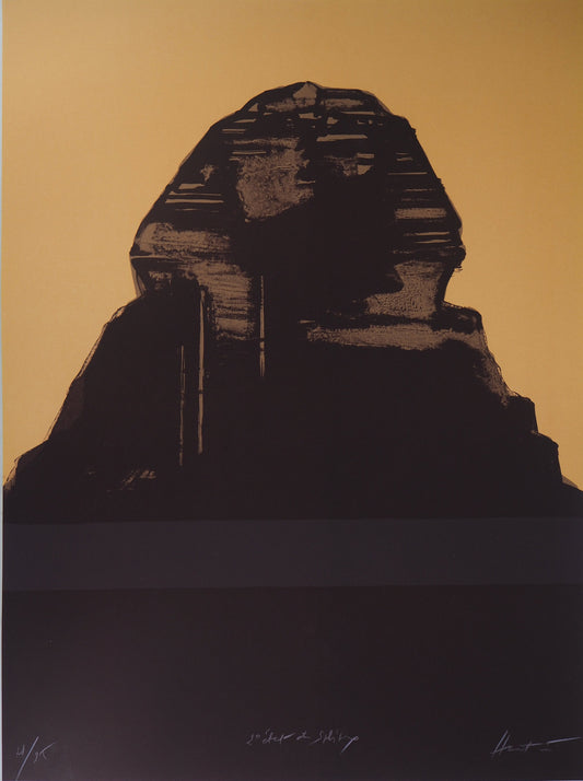 Claude HASTAIRE : Egypte, le Sphinx jaune - Lithographie originale signée 2e état