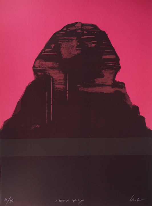 Claude HASTAIRE : Egypte, le Sphinx rose - Lithographie originale signée 1e état