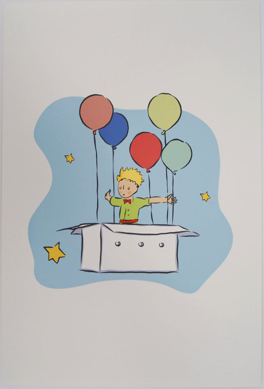 Antoine DE SAINT EXUPERY : L'anniversaire du Petit Prince - Lithographie