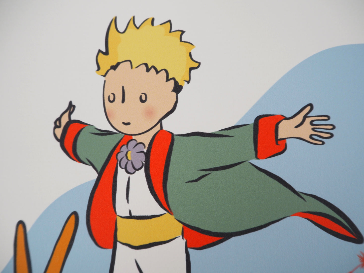 Antoine DE SAINT EXUPERY : Le Petit Prince et le renard - Lithographie