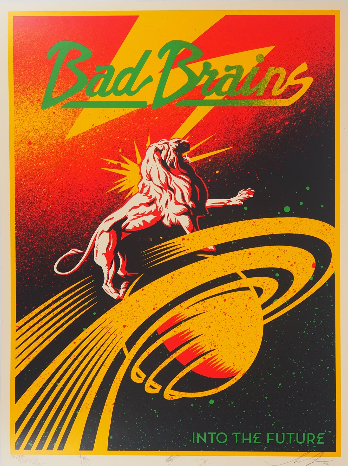 Shepard FAIREY (OBEY) : Bad Brains, Into the future - Lithographie originale signée