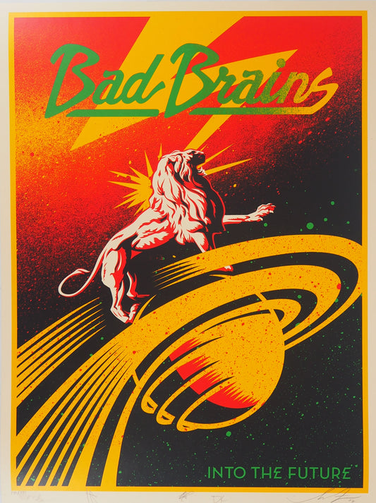 Shepard FAIREY (OBEY) : Bad Brains, Into the future - Lithographie originale signée