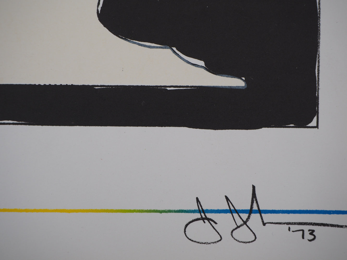 Jasper JOHNS : Coupe aux deux Picasso - Lithographie originale signée