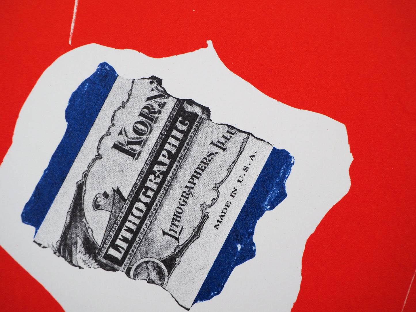 Robert MOTHERWELL : Composition rouge - Lithographie originale