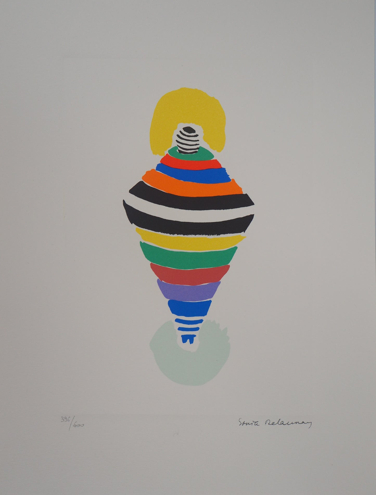 Sonia DELAUNAY : Robe-toupie, Rio - Lithographie signée