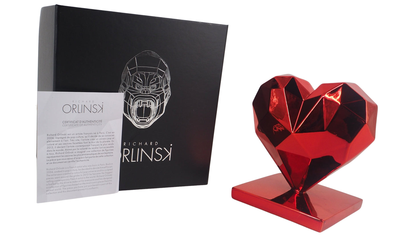 Richard ORLINSKI : Heart Spirit (Red Edition) - Sculpture originale
