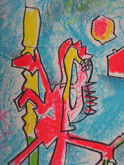 Roberto MATTA : Créature surréaliste - Lithographie originale