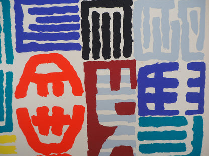 Giuseppe CAPOGROSSI : Composition - Pochoir original