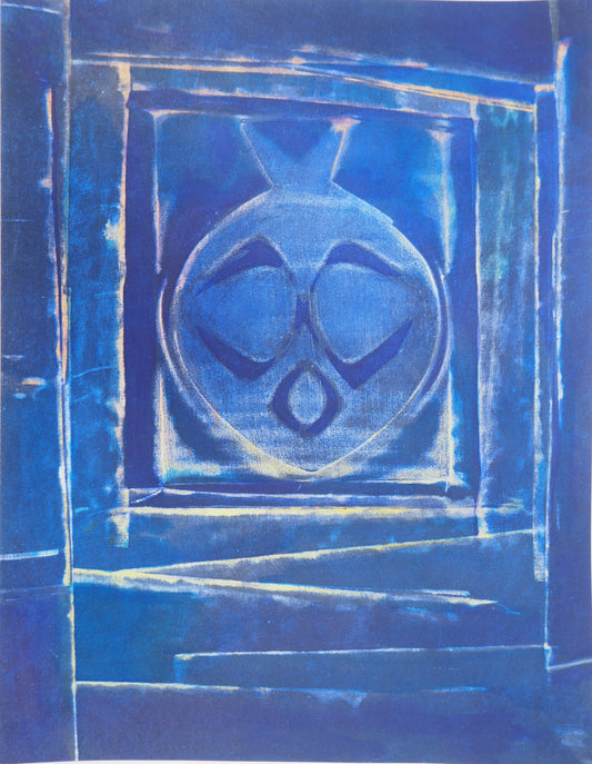 Max ERNST : Composition au vase bleu - Pochoir original