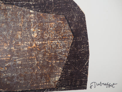 Jean DUBUFFET : Totem Moaï - Lithographie signée