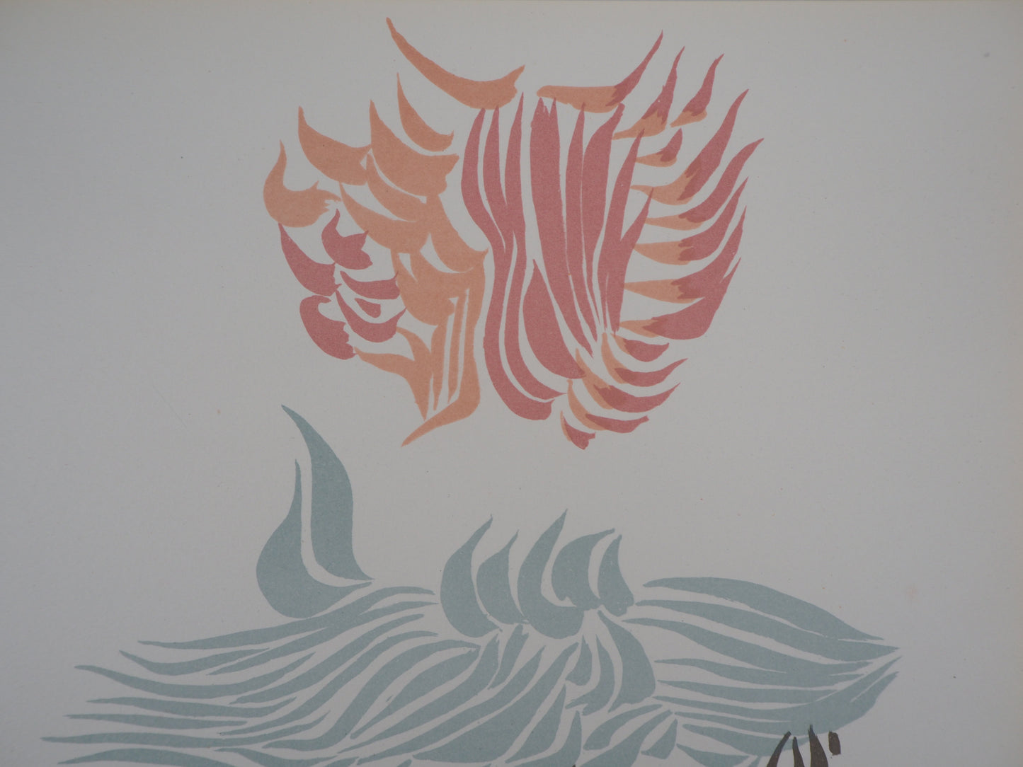 Jacques HEROLD : Composition florale - Lithographie originale