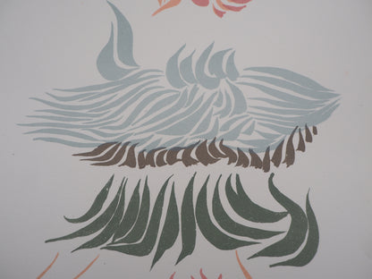 Jacques HEROLD : Composition florale - Lithographie originale