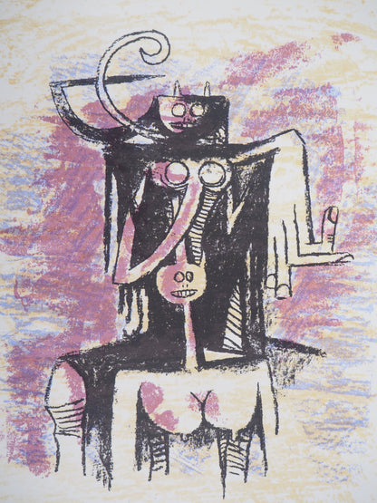 Wifredo LAM : Esprits Primals - Lithographie originale