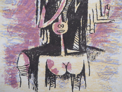 Wifredo LAM : Esprits Primals - Lithographie originale