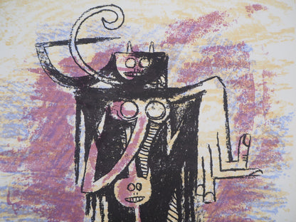 Wifredo LAM : Esprits Primals - Lithographie originale