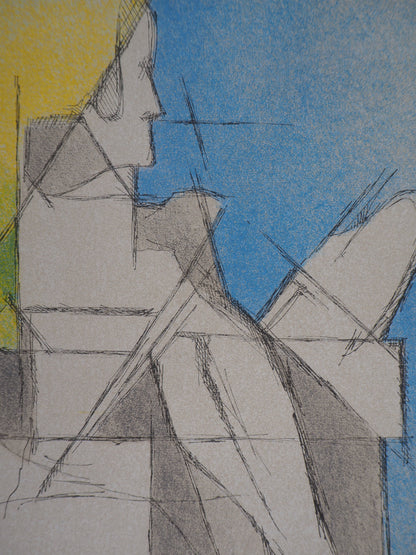 Jacques VILLON : Le lecteur - Lithographie originale signée