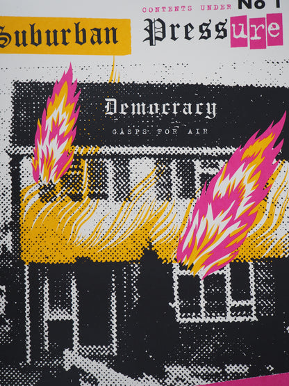 Shepard FAIREY (OBEY) : Suburbain Pressure - Lithographie originale signée