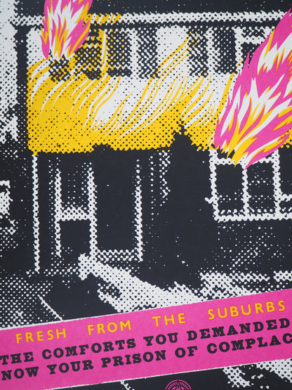 Shepard FAIREY (OBEY) : Suburbain Pressure - Lithographie originale signée