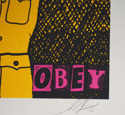 Shepard FAIREY (OBEY) : Be reasonable - Lithographie originale signée