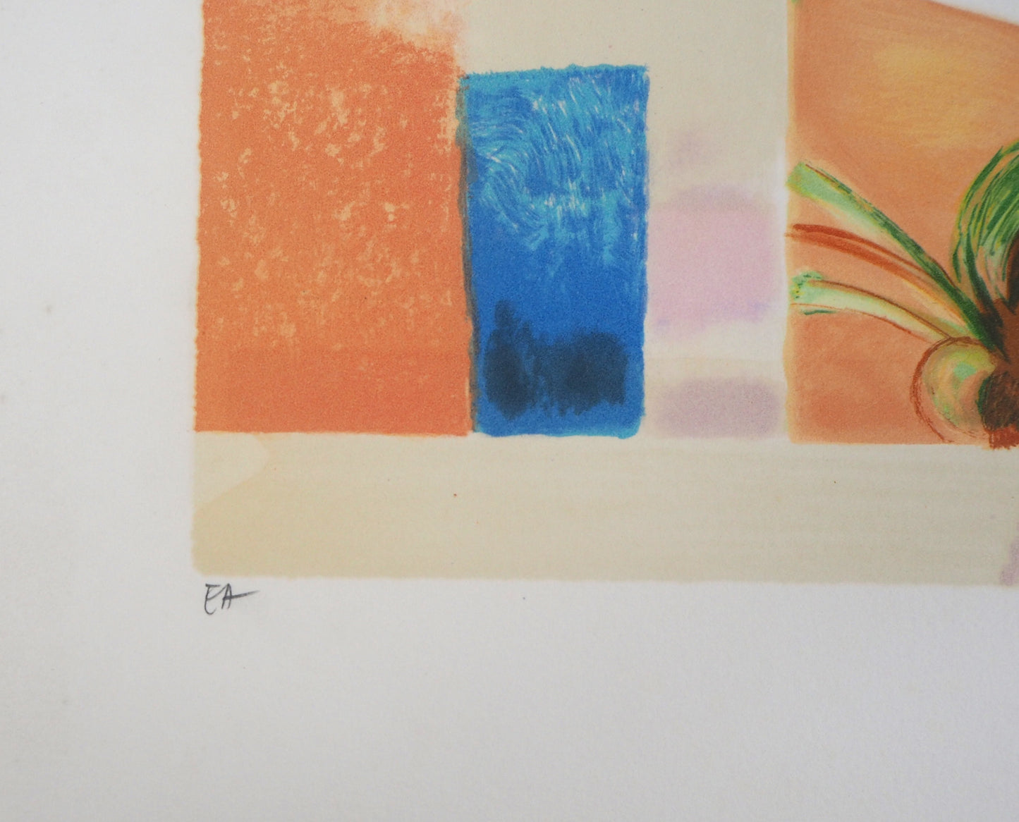 Daniel GELIS : Paysage méditerranéen - Lithographie originale signée