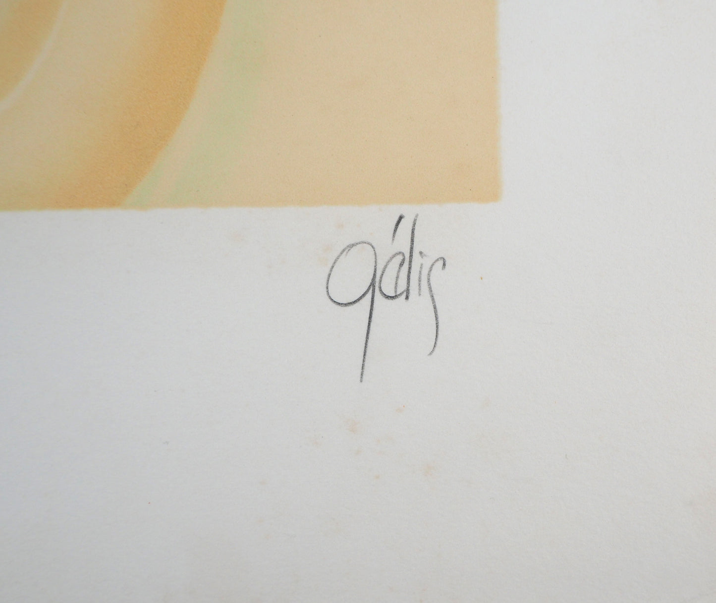 Daniel GELIS : Nu à la fenêtre - Lithographie originale signée