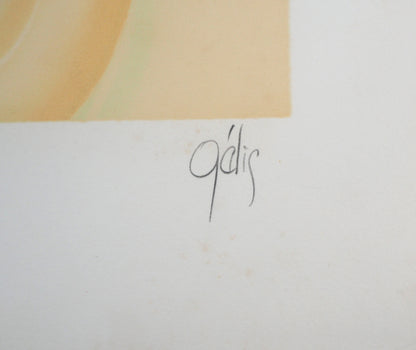 Daniel GELIS : Nu à la fenêtre - Lithographie originale signée