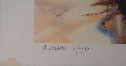 Daniel GELIS : Paysage de Provence - Lithographie signée et dédicacée