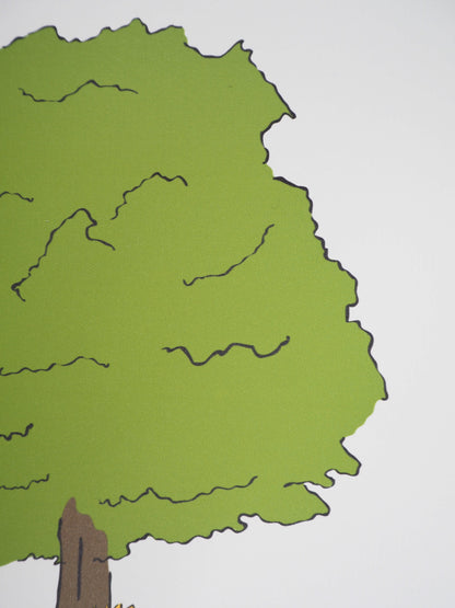 Antoine DE SAINT-EXUPERY: The Little Prince and his tree - Lithograph