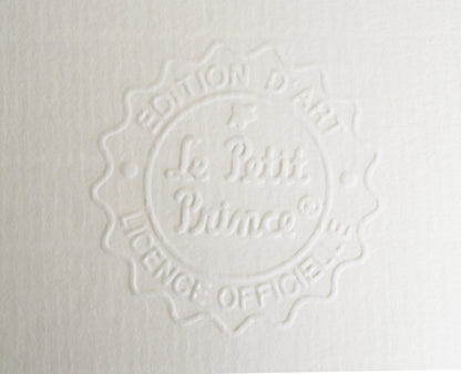 Antoine DE SAINT-EXUPERY : Le Petit Prince plante une fleur sur son astéroïde - Lithographie
