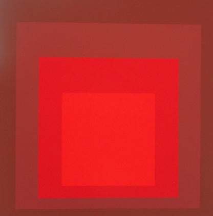 Josef ALBERS : Homage to the square, R I d 5 - Sérigraphie en couleurs