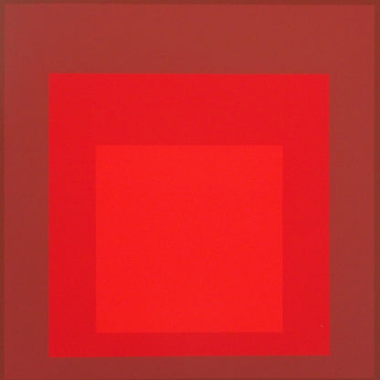 Josef ALBERS : Homage to the square, R I d 5 - Sérigraphie en couleurs