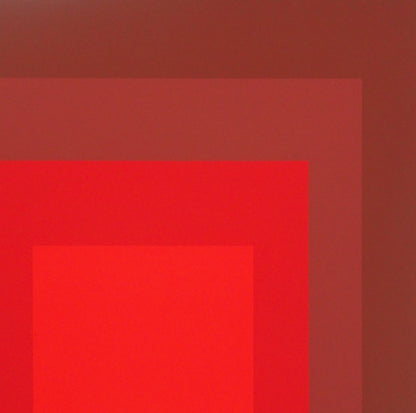 Josef ALBERS : Homage to the square, R I d 5 - Sérigraphie en couleurs