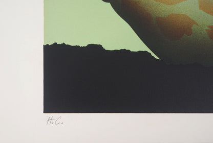 Jean Paul DONADINI : Le cygne et le coquillage - Lithographie Originale Signée