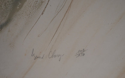 Bernard CHAROY : Maternité, Douce sieste - Lithographie originale signée