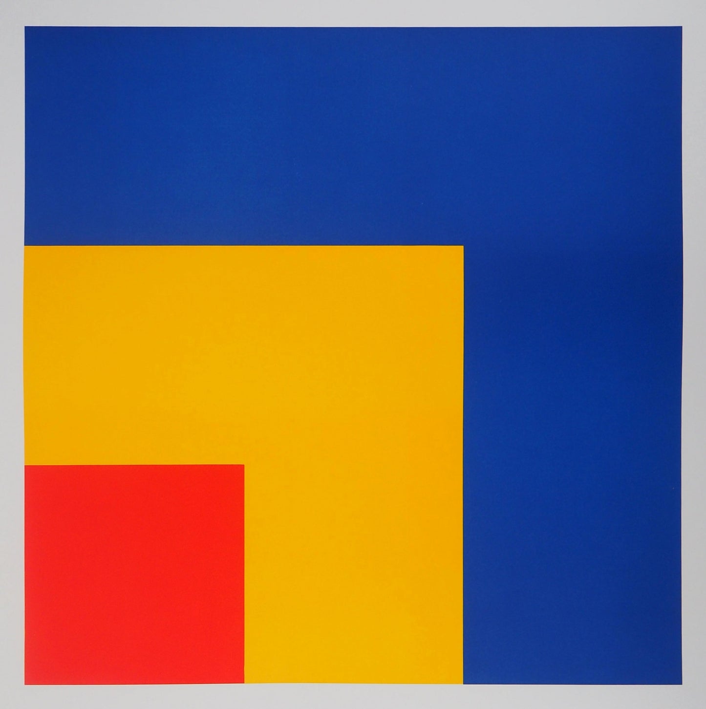 Ellsworth KELLY : Rouge, jaune et bleu - Lithographie en couleurs