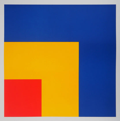 Ellsworth KELLY : Rouge, jaune et bleu - Lithographie en couleurs